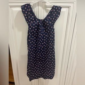 Crewcuts dress navy blue with red stars
